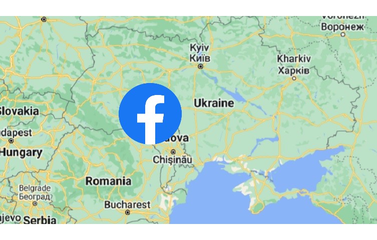 Facebook Ukraine map