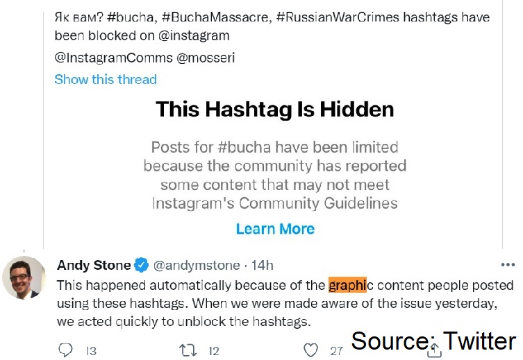 Hashtags removed