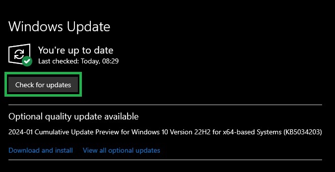 Windows updates