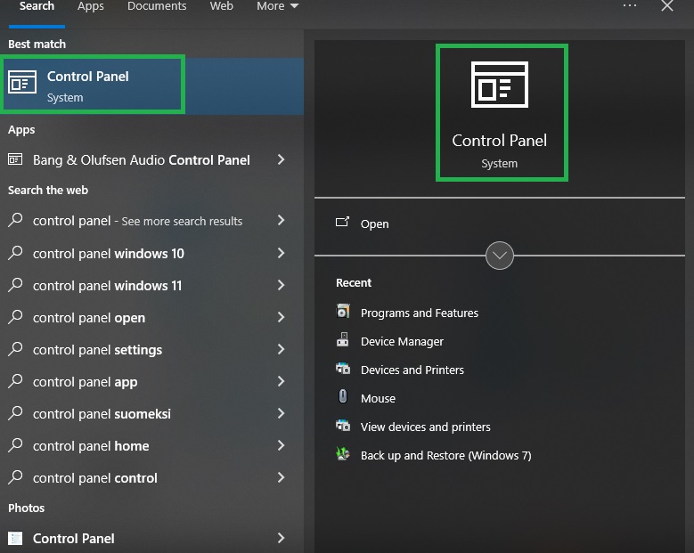 WiFi connected but no internet access - Control Panel