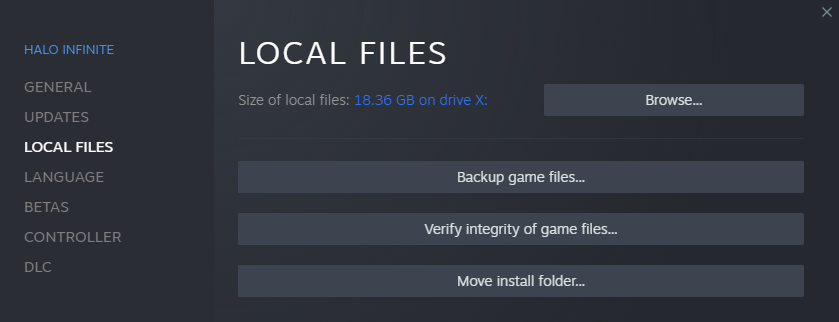 Local File of Halo Infinite
