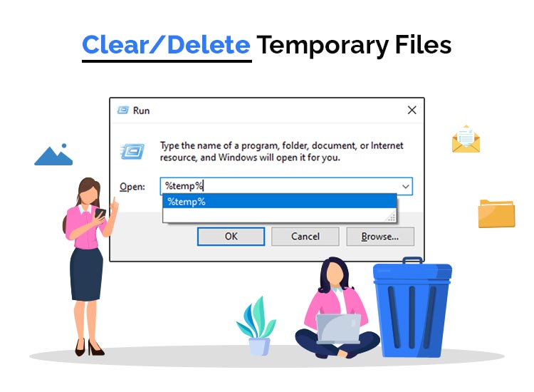 clear temporary files