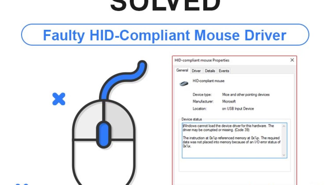 How to Solve Faulty HID-Compliant Mouse Driver on Windows 10, 11