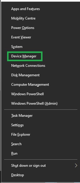 Open Device Manager from Windows