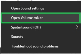 Open Volume Mixer