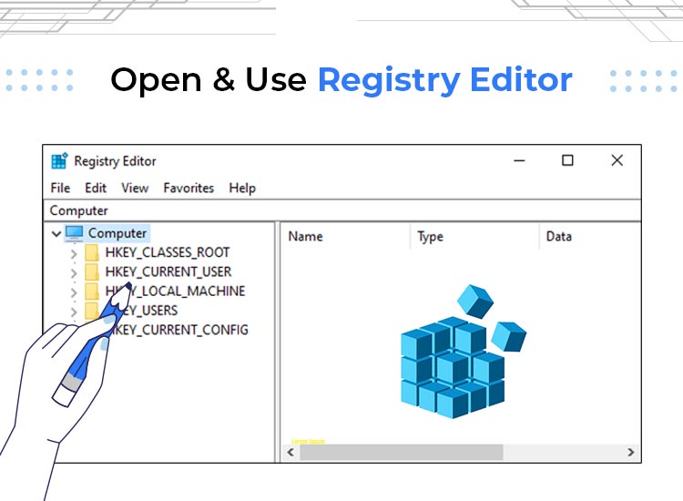 how to open and use registry editor