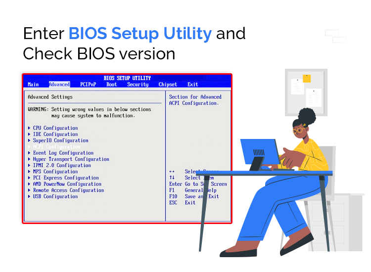 How to Enter BIOS Setup Utility and Check BIOS Version in Windows