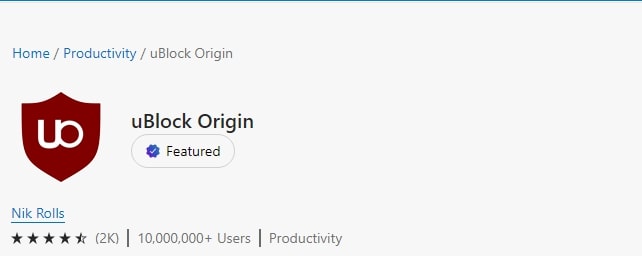 uBlock Origin