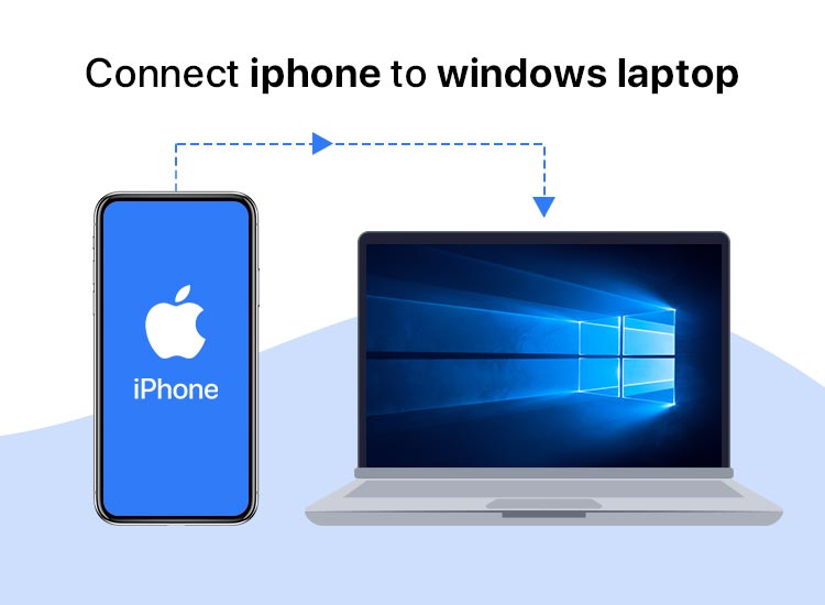 how to connect iPhone to a laptop