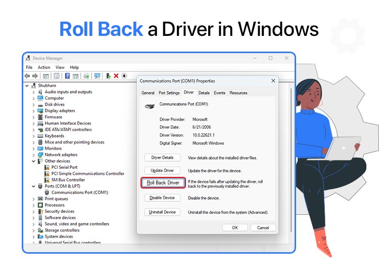 Roll Back a Driver in Windows