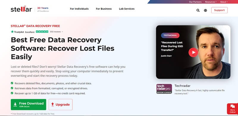 Stellar Free Data Recovery Software