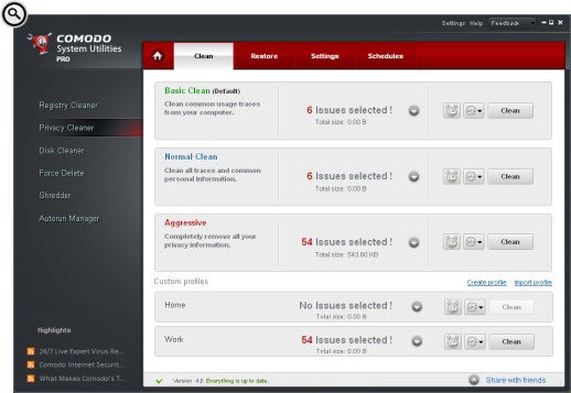 Comodo System Utilities