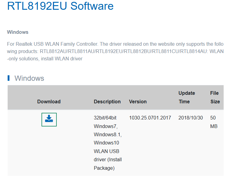 Download the 802.11n driver from the official website