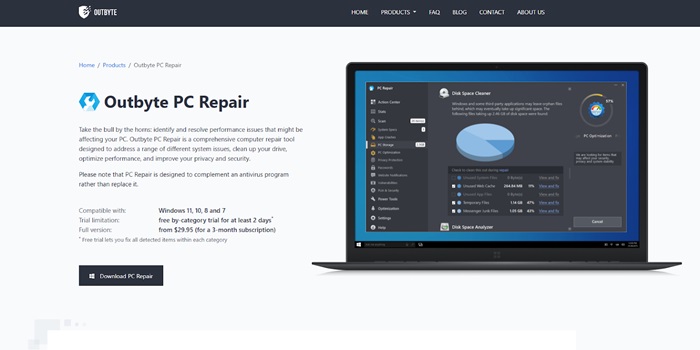 Outbyte pc repair