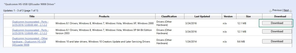 click on the download button in microsoft catalog