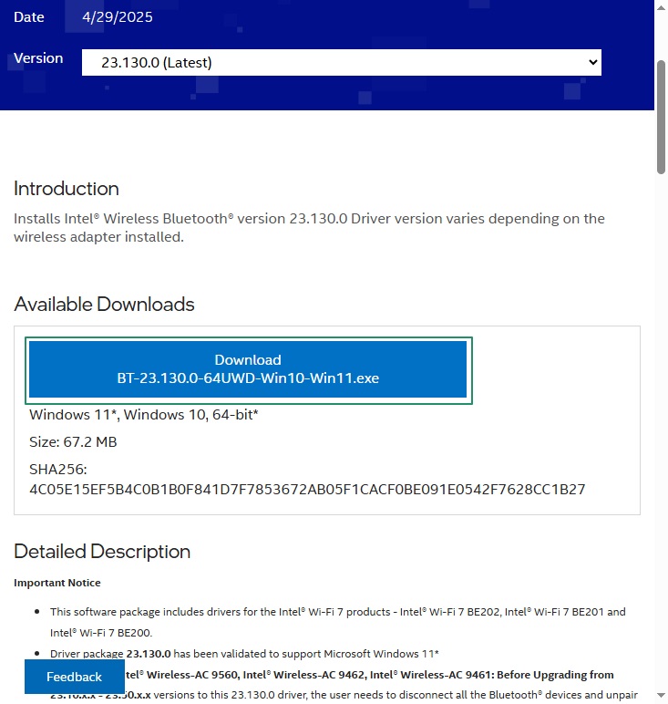 click on download button