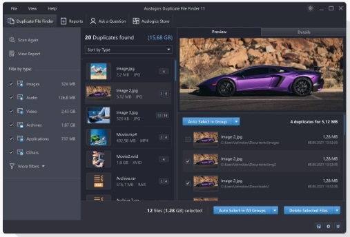 Auslogics Duplicate File Finder