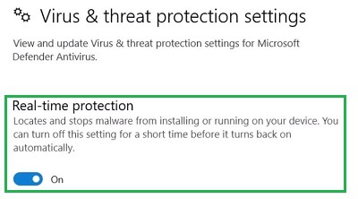 real-time protection