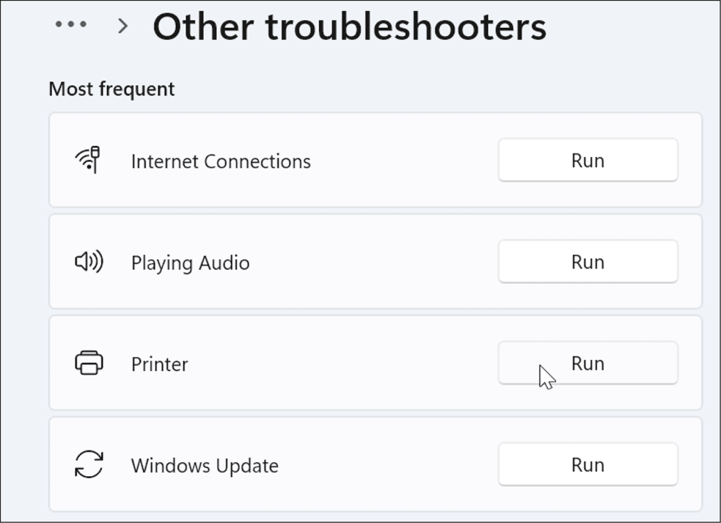 printer troubleshooter