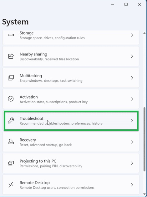 troubleshoot windows 11