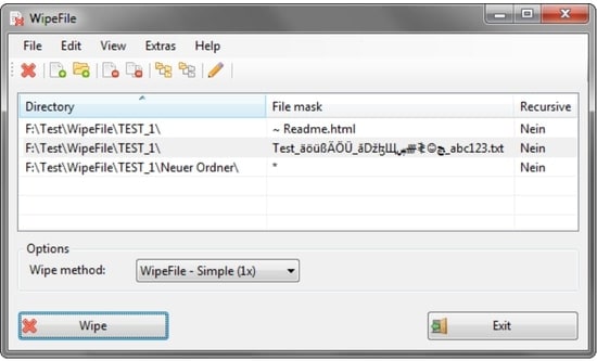 wipe file