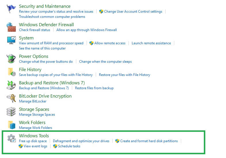 Windows tool