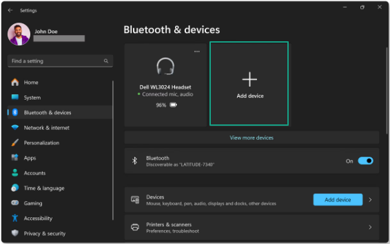 Bluetooth & devices