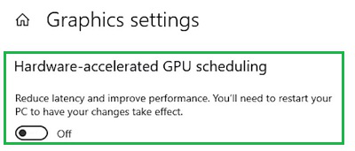Hardware-accelerated GPU scheduling