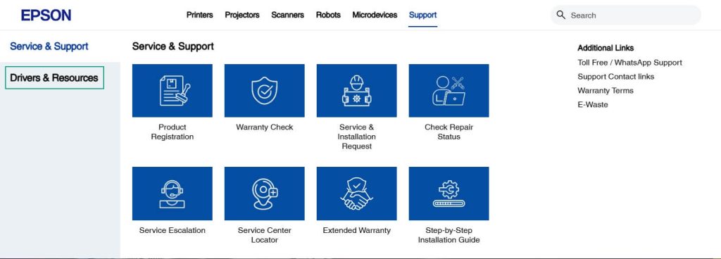 epson Drivers & Resources (1)