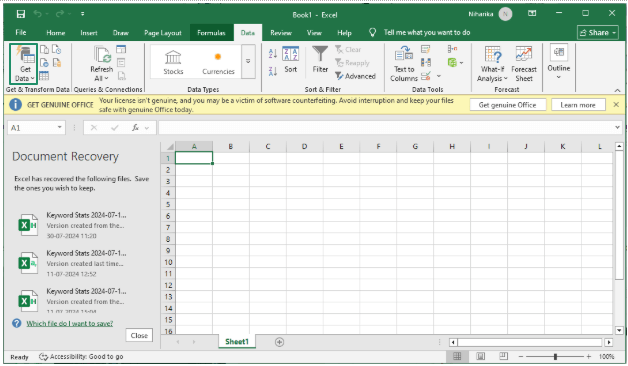 Import the OFX file into a spreadsheet program