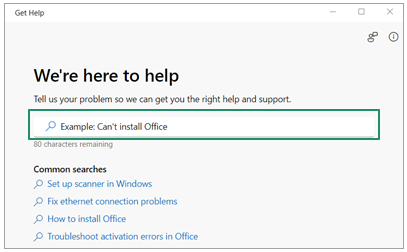 Use the Get Help app