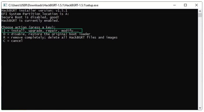 HackBGRT installation