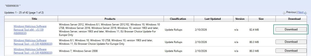 Download msrt from microsoft catalog (1)