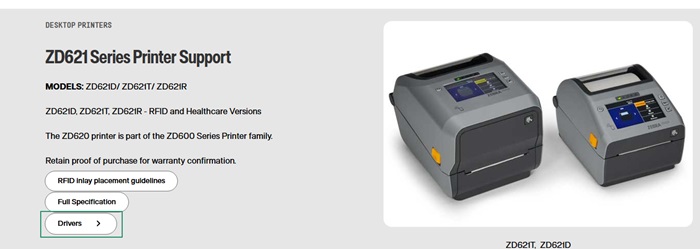 click the Drivers button