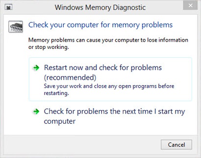 Windows Memory Diagnostic Tool
