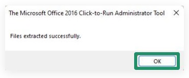 file extracted successfully