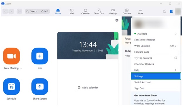 Blur Background in Zoom Before a Meeting