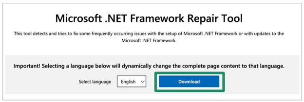 .Net repair tool