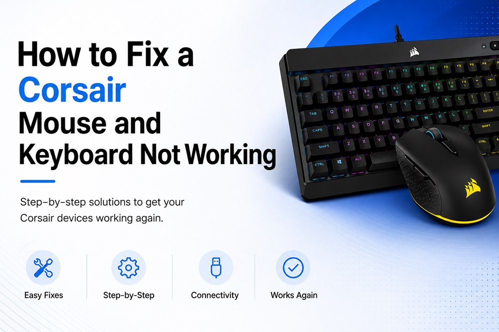 How to Fix a Corsair Mouse and Keyboard Not Working