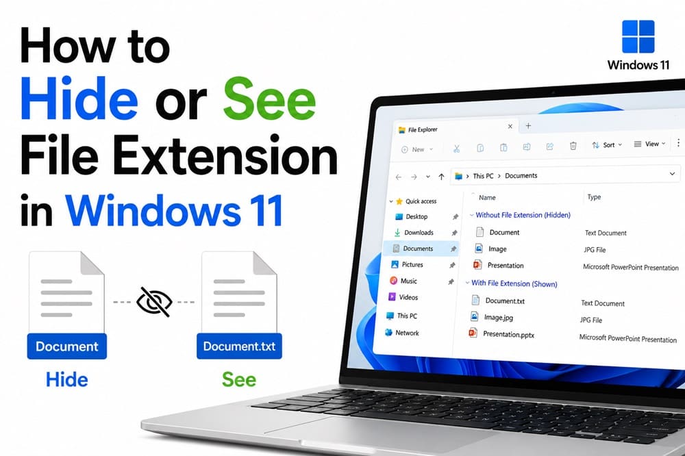 How to Hide or See File Extension in Windows 11 (1)