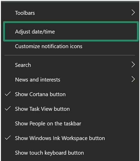 adjust time and data