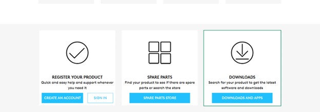 click download on logitech website