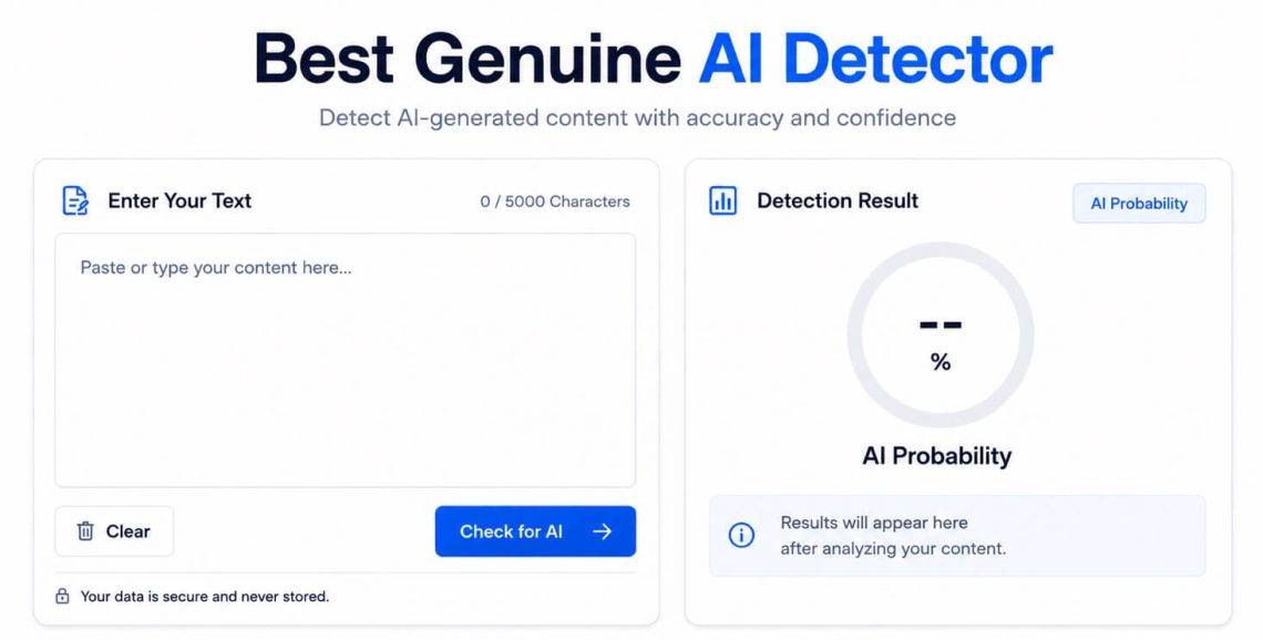 Best Genuine AI Detector