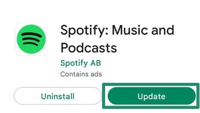 Update spotify