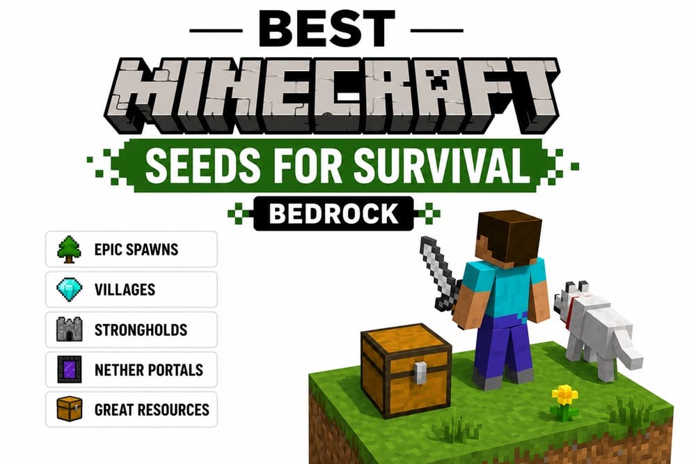 Best Minecraft Seeds for Survival Bedrock