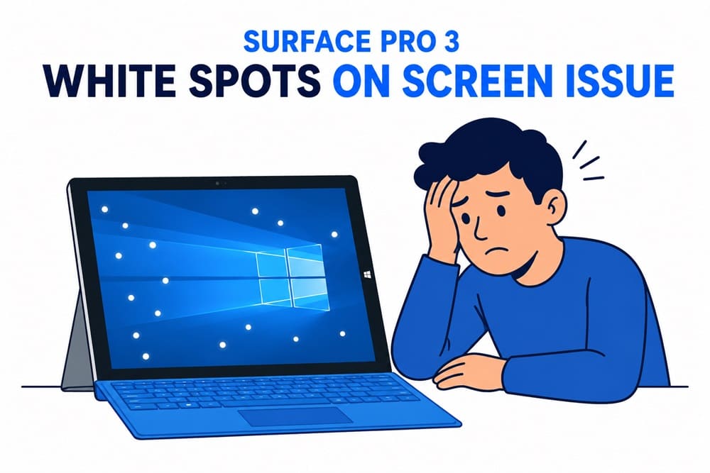 Fix Surface Pro 3 - White Spots on Screen Issue (1)