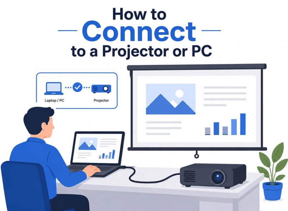 How to connect projector to pc (1)