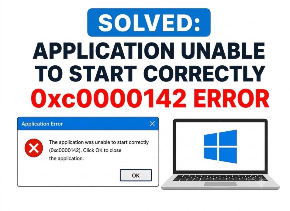 Solved Application Unable to Start Correctly 0xc0000142 Error (1)