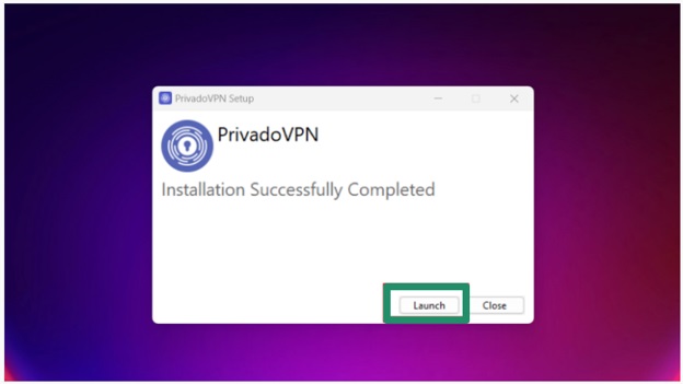 launch the vpn