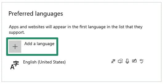 Add a language option